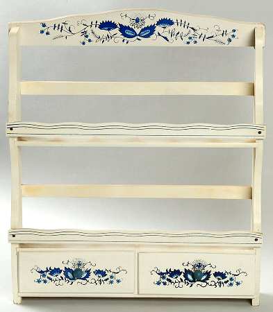 Blue Onion Wood Rack for Spice Jar Set