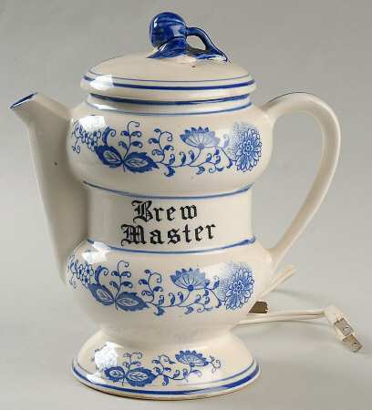 Blue Onion Electric Coffee Pot & Lid with Cord