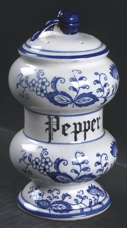 Blue Onion Pepper Shaker
