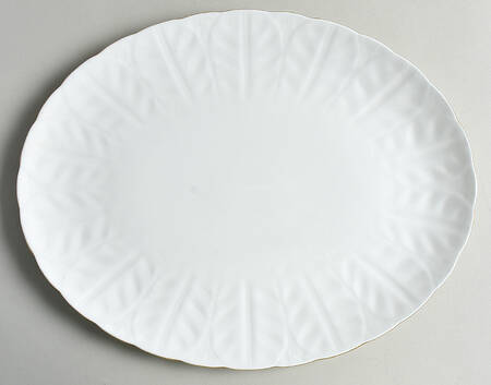 Golden Crocus (Rim) 14" Oval Serving Platter by John  Aynsley & Sons