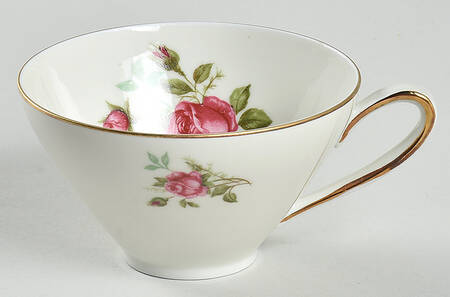 Moosrose (Gold Trim) Footed Cup