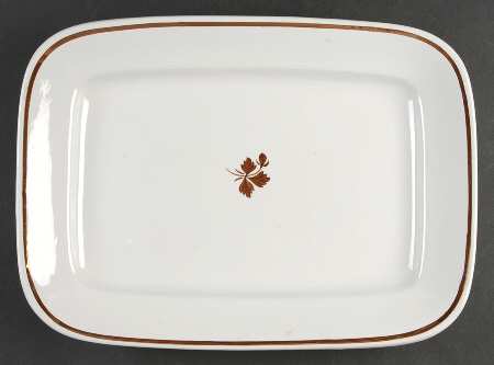 Tea Leaf (Smooth, Not Embossed Rim) 14" Rectangular Serving Platter