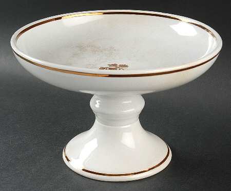 Tea Leaf (Smooth, Not Embossed Rim) Round Compote (Height X Width)