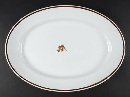 Tea Leaf (Smooth, Not Embossed Rim) 14" Oval Serving Platter