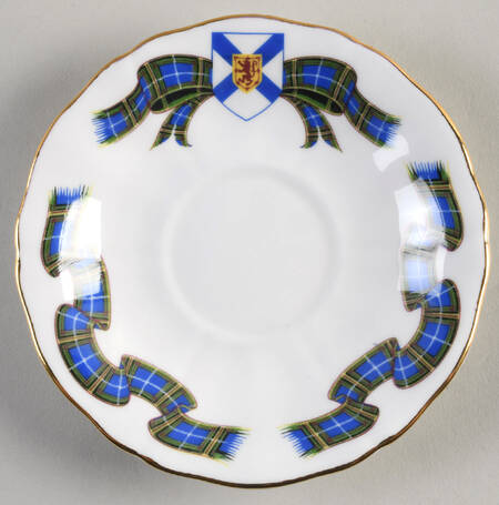 Nova Scotia Tartan Saucer for Footed Cup