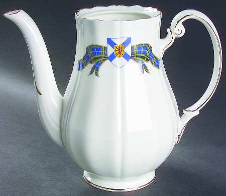 Nova Scotia Tartan Coffee Pot No Lid