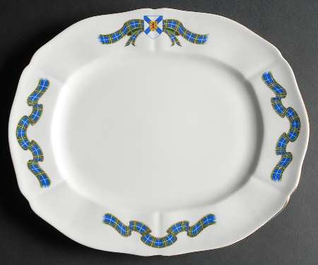 Nova Scotia Tartan 13" Oval Serving Platter