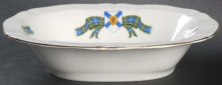 Nova Scotia Tartan 9" Oval Vegetable Bowl