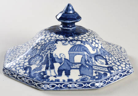 Chinese Bird Lid for Round Vegetable