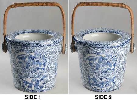 Chinese Bird Slop Jar & Lid