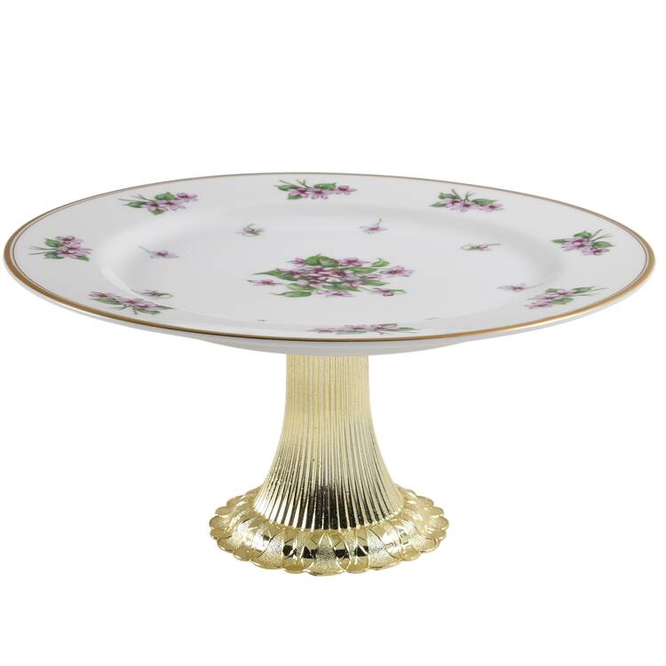 ALB12 Cake Stand with 4"-5" Metal Pedestal  Hc