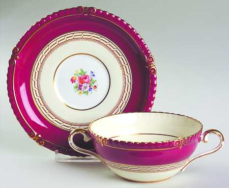 4868 Flat Cream Soup Bowl & Saucer Set