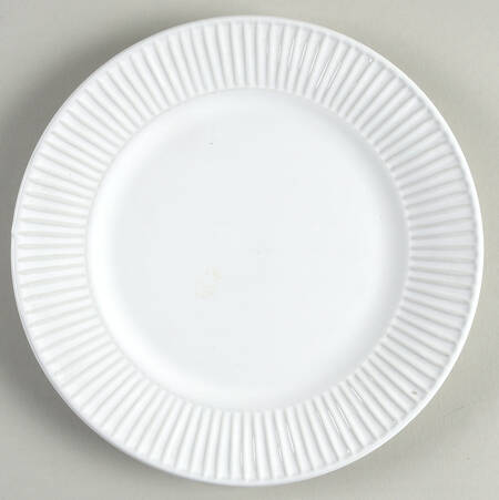 White Salad Plate