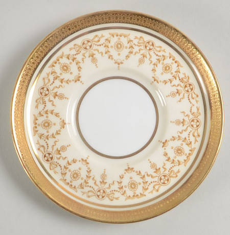 Gold Dowery Saucer for Demitasse Cup