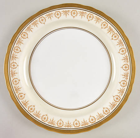 Gold Dowery 12" Chop Plate (Round Platter)