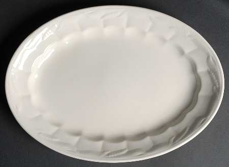 Ceres White 14" Oval Serving Platter