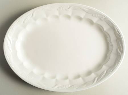 Ceres White 11" Oval Serving Platter