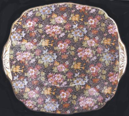 H732 Square Handled Cake Plate