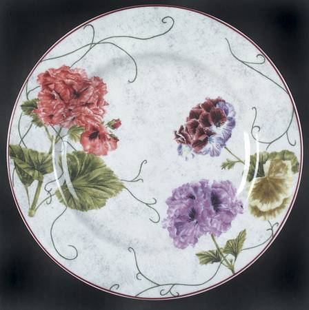 Floral Vine Salad/Dessert Plate