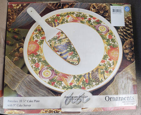 Ornaments Cake Plate