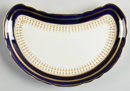 Lynton Cobalt Blue Crescent Salad Plate