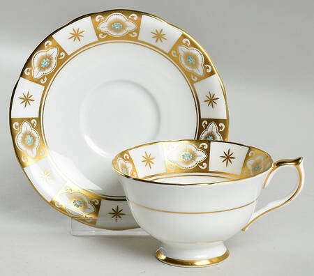Belmont (Scalloped) Footed Cup & Saucer Set