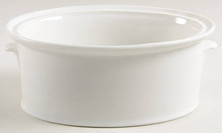 Classic Whiteware 1.25 Quart Oval Covered Casserole No Lid
