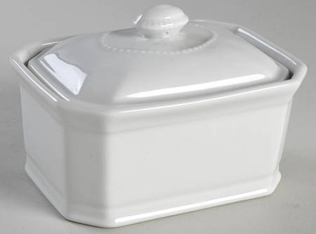 Classic Whiteware Pate Box & Lid