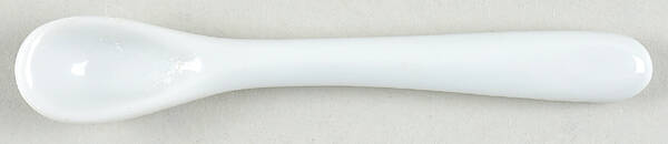 Classic Whiteware Mustard Spoon