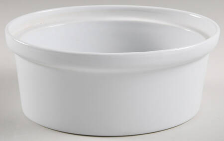 Classic Whiteware Oval Baker with Lid, No Lid