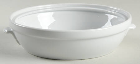 Classic Whiteware 7" Round Entree Dish No Lid