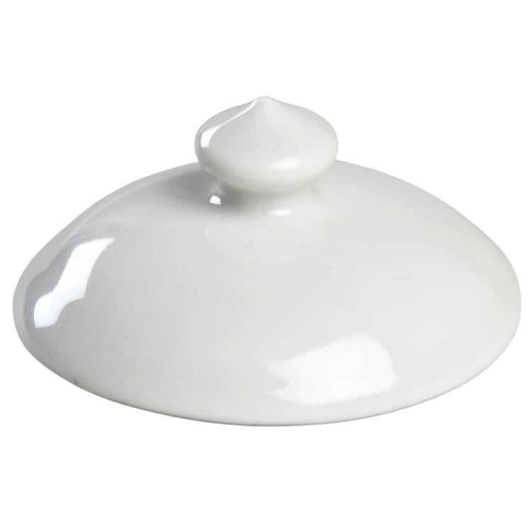 Classic Whiteware Lid for 2 Pc Pot de Creme