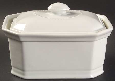 Classic Whiteware Pate Box & Lid