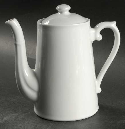 Classic Whiteware Mini Coffee Pot & Lid