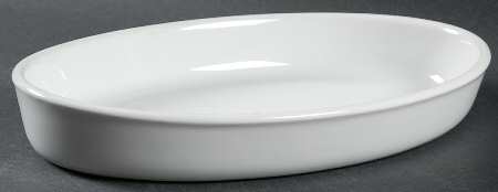 Classic Whiteware 11" Oval Fish Dish