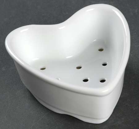 Classic Whiteware Coeur a la Creme Mold 3"