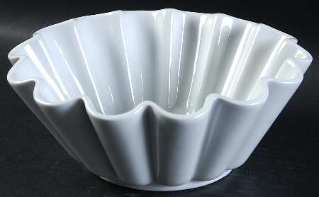 Classic Whiteware Large Round Fluted Bowl