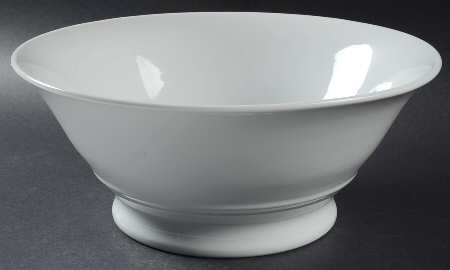 Classic Whiteware 10" Large Salad Serving Bowl