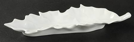 Classic Whiteware 10" Leaf Dish