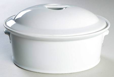 Classic Whiteware 1.5 Quart Oval Covered Casserole