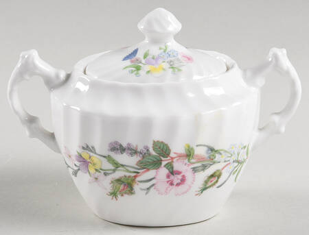 Tudor Sprays Sugar Bowl & Lid