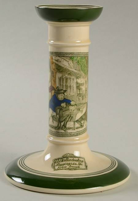 Dickens Green 5" Candlestick