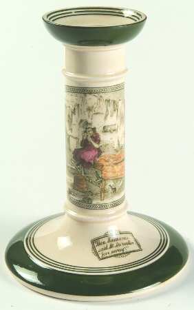 Dickens Green 5" Candlestick