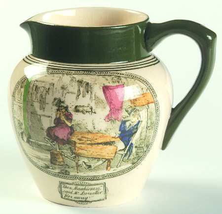 Dickens Green Creamer