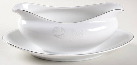 Remembrance Gravy Boat with Attached Underplate