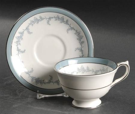 Kenmore (Smooth) Footed Cup & Saucer Set by John  Aynsley & Sons