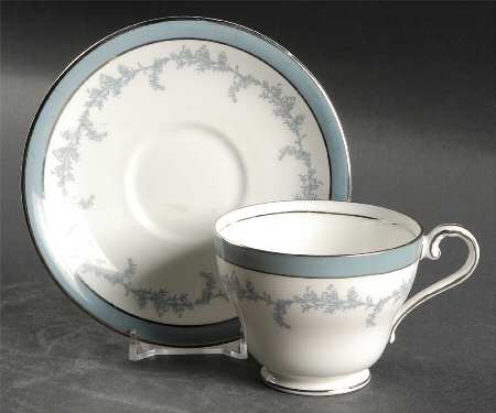 Kenmore (Smooth) Footed Cup & Saucer Set by John  Aynsley & Sons