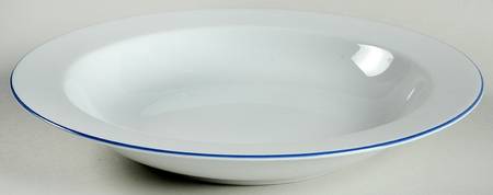 Blue Colour Large Rim Soup Bowl