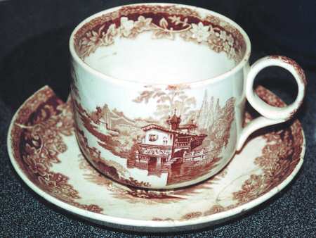 Lorraine Flat Cup & Saucer Set