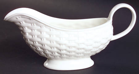 Belleek Basketweave Gravy Boat